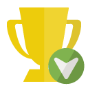 trophy,down icon