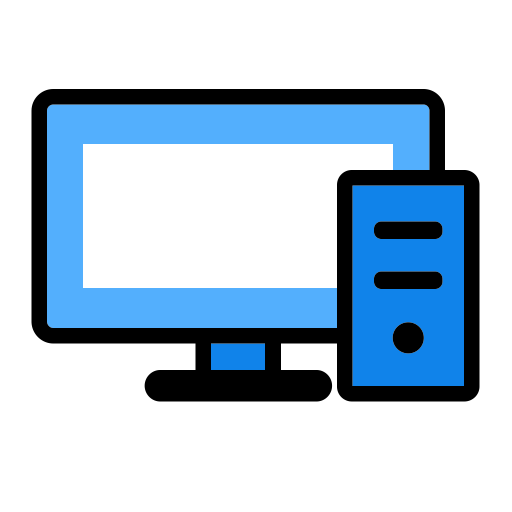 Computer svg vector icon