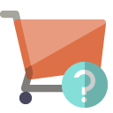 shopping,cart,help icon