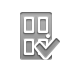 door,checkmark icon