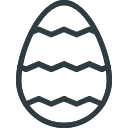 colored, decoration, easter, egg svg vector icon