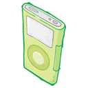 ipod,green icon