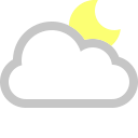 cloud, moon svg vector icon