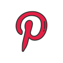 mobile app, pinterest, pinterest logo, social media svg vector icon