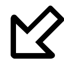 arrow, direction, point, pointer svg vector icon