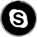 logo, media, skype, social svg vector icon