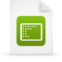 document, file, green, paper icon