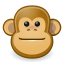 animal, ape, brown, face, monkey icon