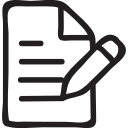 document, edit, file, format, paper, pencil, write svg vector icon