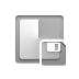 gradient,angle,diskette icon