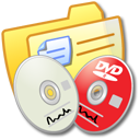 folder,yellow,dvdr,cdr icon
