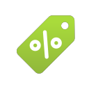 discount, ecommerce, label, percentage, shopping, tag svg vector icon