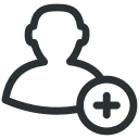 add, applicant, employee svg vector icon