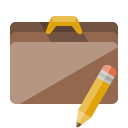 briefcase,pencil icon
