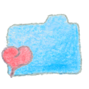 folder,blue,favorite icon