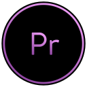 adobe, editing, movies, premiere, video svg vector icon