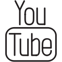 media, network, social, youtube svg vector icon
