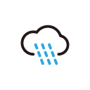 clouds, cloudy, forecast, rain, weather svg vector icon