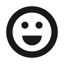 beaming, big smile, emojis, emot, happy, joy, thick lines svg vector icon