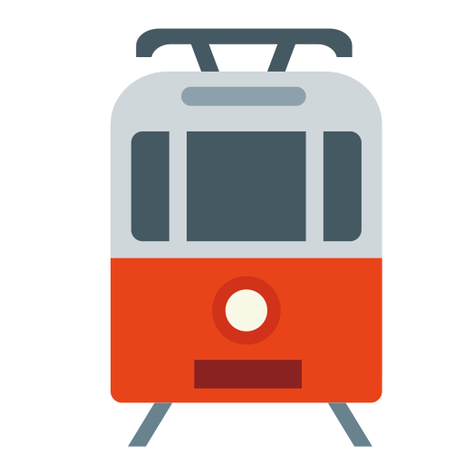 Tram svg vector icon