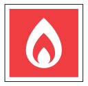 code, emergency, fire, flame, sign, sos svg vector icon
