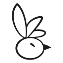 bird, chicken, easter, food, head, hen, piece svg vector icon