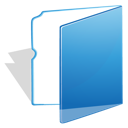 blue, folder icon
