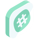 hashtag, internet, media, network, online, social svg vector icon