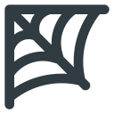 cobweb, halloween svg vector icon