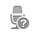 radio,microphone,help icon