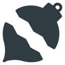 bulb, christmas, ornament svg vector icon