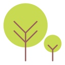 green, nature, round, tree svg vector icon