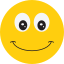 avatar, face, happy, smiley svg vector icon