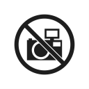 camera, impossible, interdiction, prohibiting sign, prohibition, prohibition sign, warning svg vector icon