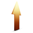 upload,orange,ascend,ascending,increase,up,rise icon