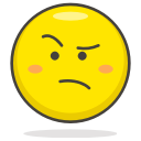 face, thinking svg vector icon