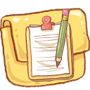 folder,notepad icon