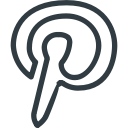 logo, media, pinterest, social svg vector icon