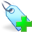 add, blue, tag icon
