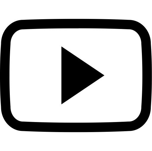 Social Youtube Outline svg vector icon