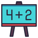 board, class, math, school svg vector icon