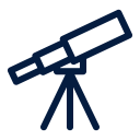 space and astronomy, telescope svg vector icon