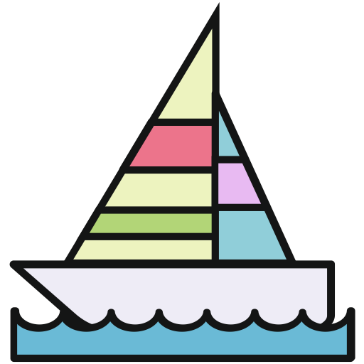 Sailboat svg vector icon