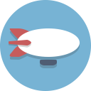 blimp, zeppelin svg vector icon