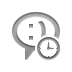 chat,emot,clock icon