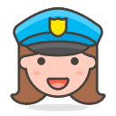 2, officer, police, woman svg vector icon