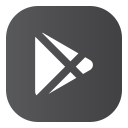 download, play svg vector icon