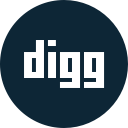 digg, logo, social, social media svg vector icon