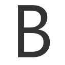 B icon