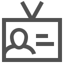 badge, data, id, identification, profile, user svg vector icon